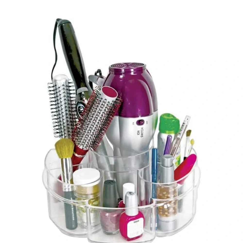 Large Clear 6-Compartment Multi-Use Organizer